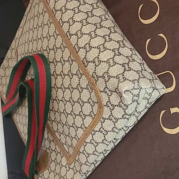 GUCCI PLUS VINTAGE 70’S WEB SHERRY TOTE FROM LIMITED RUN GUCCI PLUS COLLECTION - Picture 17 of 17
